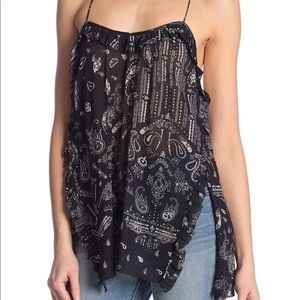 IRO Bamare Printed Spaghetti Strap Top
